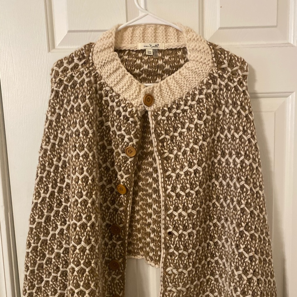 Stylish sweater cape